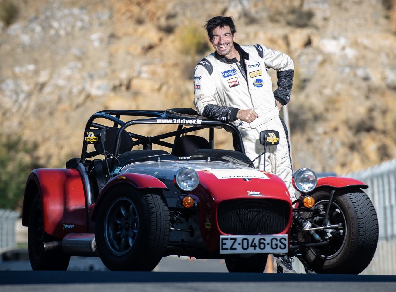 Robin et la Caterham 7'Driver